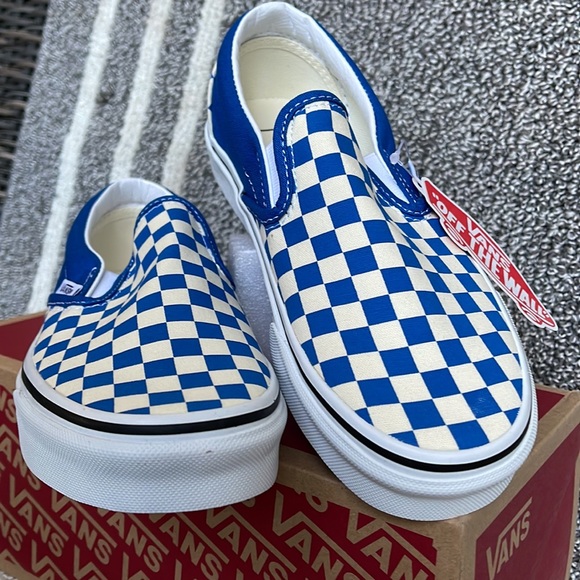 Vans Classic Slip-On Checkerboard Imperial Blue/White WMNS - Picture 8 of 16